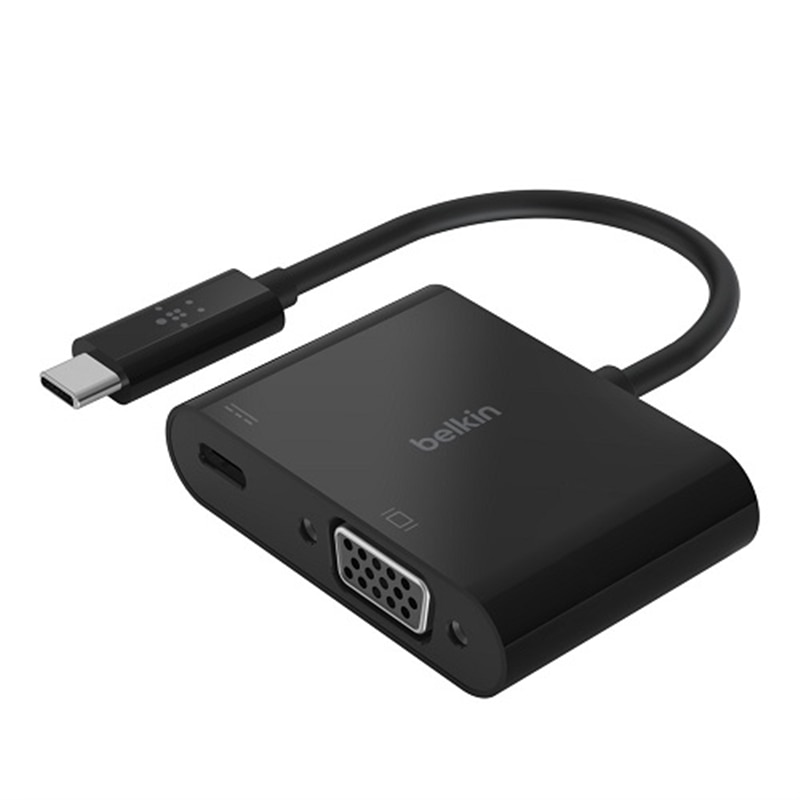 BelkinixLj USB-C to VGA USB-C 60WPD ϊ AVC001btBK