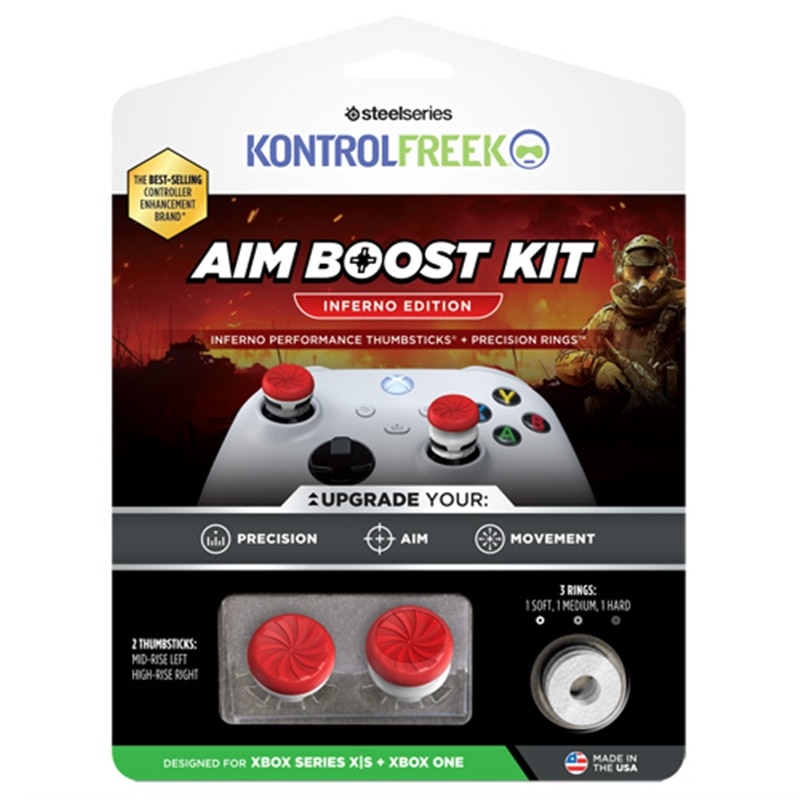 SteelSeries�i�X�e�B�[���V���[�Y�j&nbsp;KontrolFreek FPS - Inferno Red/White AimBoost - PS5&nbsp;6152-PS5
