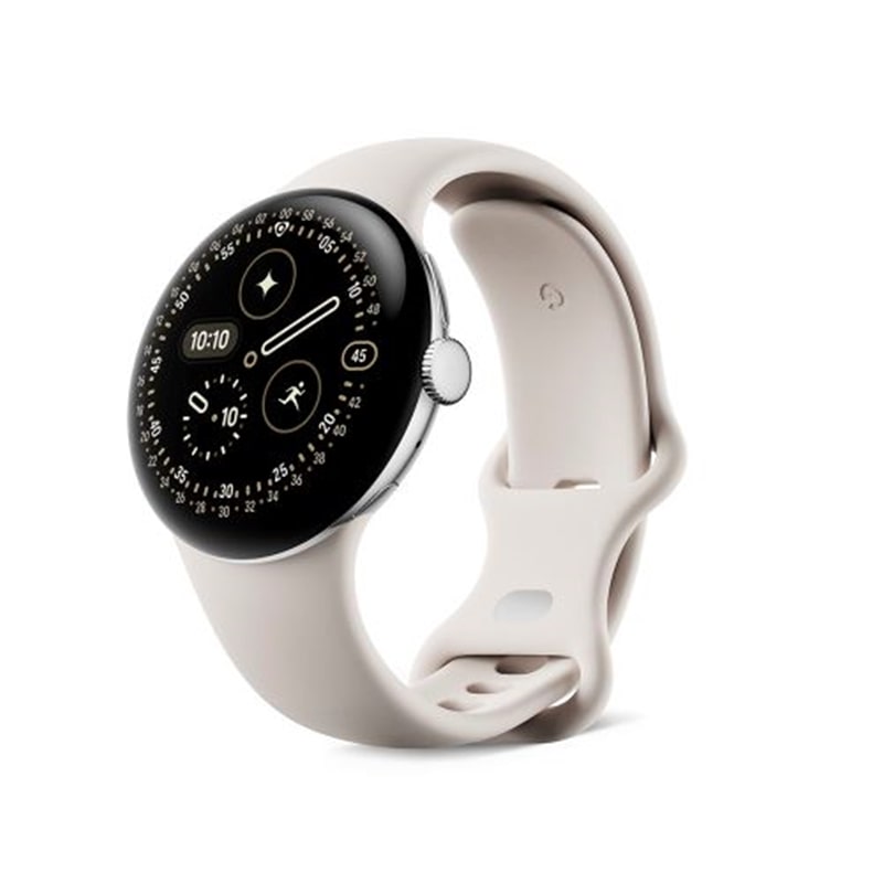 GoogleiO[Oj PixelWatch4 41mmPolished Silver/Porcelain GA10830-US