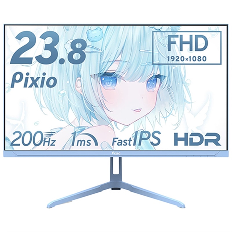 PixioisNVIj 23.8^ Q[~Oj^[ PX248 PIXIO WAVE PASTEL BLUE PX248WAVEB-O