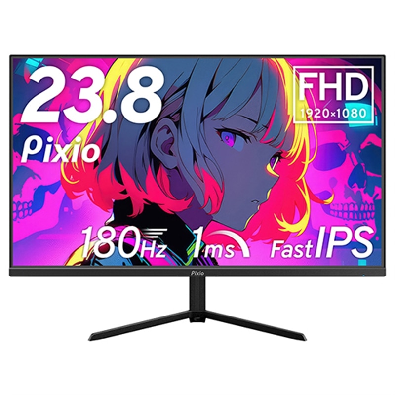 PixioisNVIj 23.8^ Q[~Oj^[ PX248 PRIME PLUS PIXIO BLACK PX248PPBK-PW