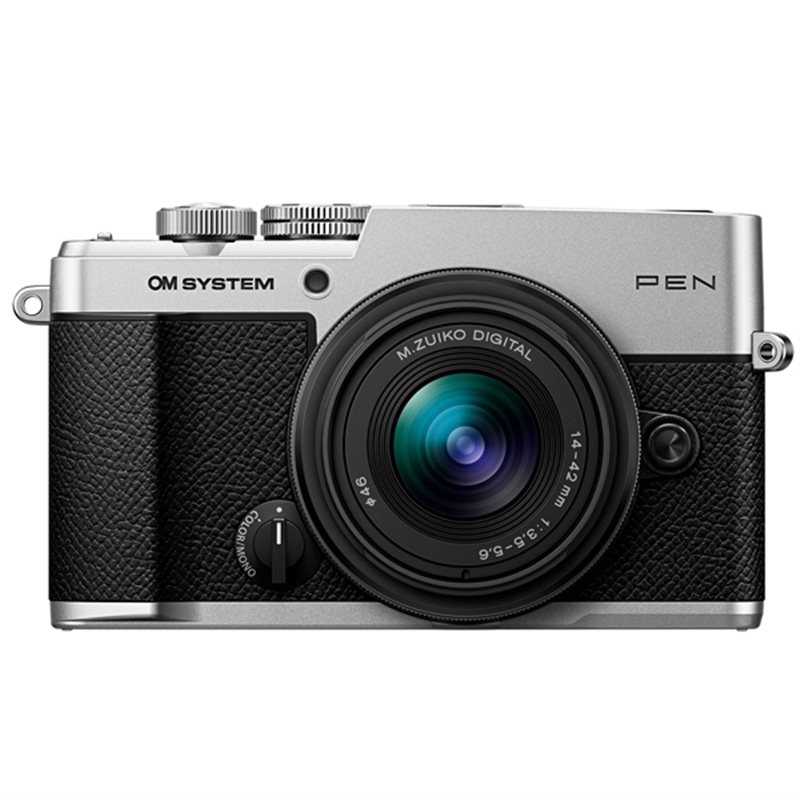 OM SYSTEM&nbsp;�~���[���X���J�����@PEN 14-42mm F3.5-5.6 III �����Y�L�b�g&nbsp;PEN 14-42mm F3.5-5.6 III �ݽ޷�� SLV