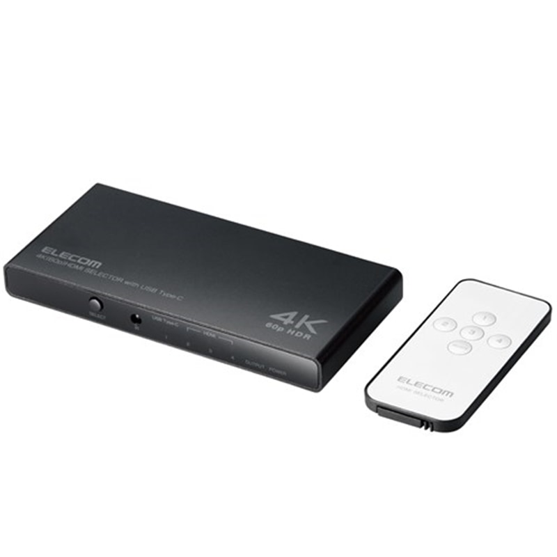 GR HDMI ؑ֊@:4(HDMI:3/USB Type-C(TM):1) @óF1 DH-SW4KC41BK