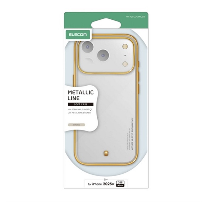 �G���R��&nbsp;iPhone 17 Pro�Ή� �\�t�g�P�[�X ���^���X�e�b�J�[�t&nbsp;PM-A25CUCTMLGB