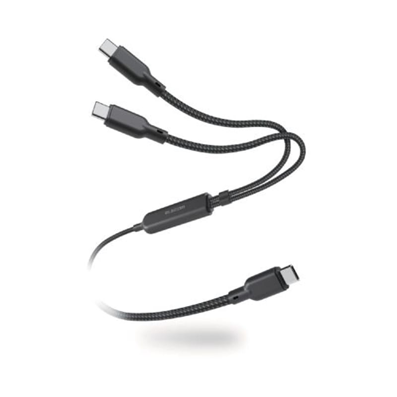 �G���R��&nbsp;USB Type-C(TM) - USB Type-C 2WAY�P�[�u��&nbsp;MPA-CCCA12BK
