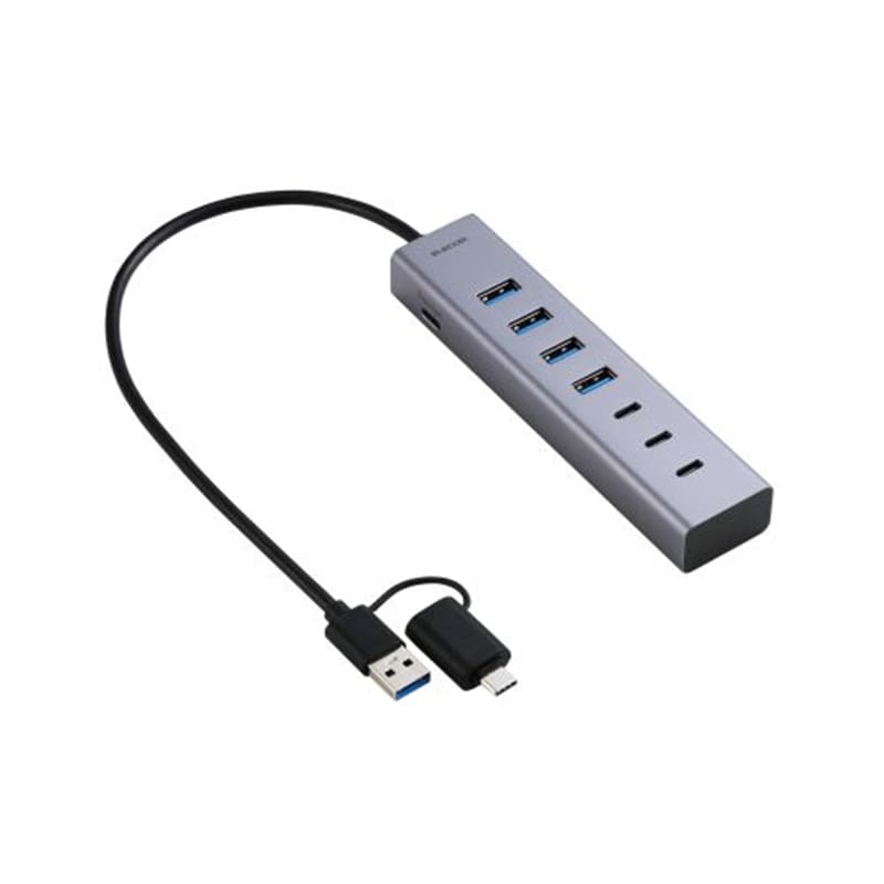 �G���R��&nbsp;USB Type-C(TM)�ϊ��A�_�v�^�[�t�� USB�n�u(7�|�[�g/USB 5Gbps)&nbsp;U3HC-T070SV