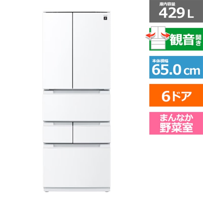 SHARP�i�V���[�v�j&nbsp;6�h�A �v���Y�}�N���X�^�[�①�Ɂ@FiT63�V���[�Y&nbsp;SJ-MF43R-W