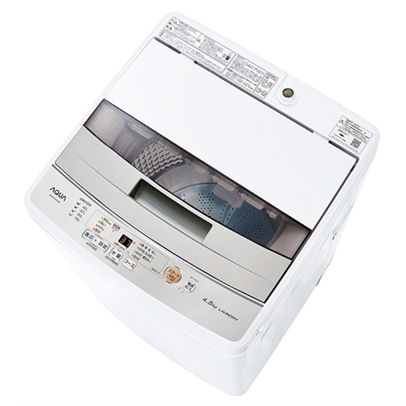 アクア 全自動洗濯機 Aqw S45j W 通販 ケーズデンキ