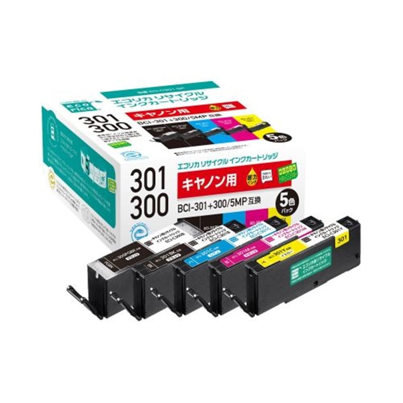 GRJ GRJ CANON ( Lm ) BCI-301+300/5MP Ή TCN CN J[gbW 5FpbN cʕ\@\t ECI-C301-5P