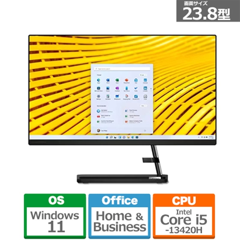 Lenovo(m{) IdeaCentre AIO 370i@23.8^fXNgbvp\R F0GH0188JP(AIO370-24IAP)
