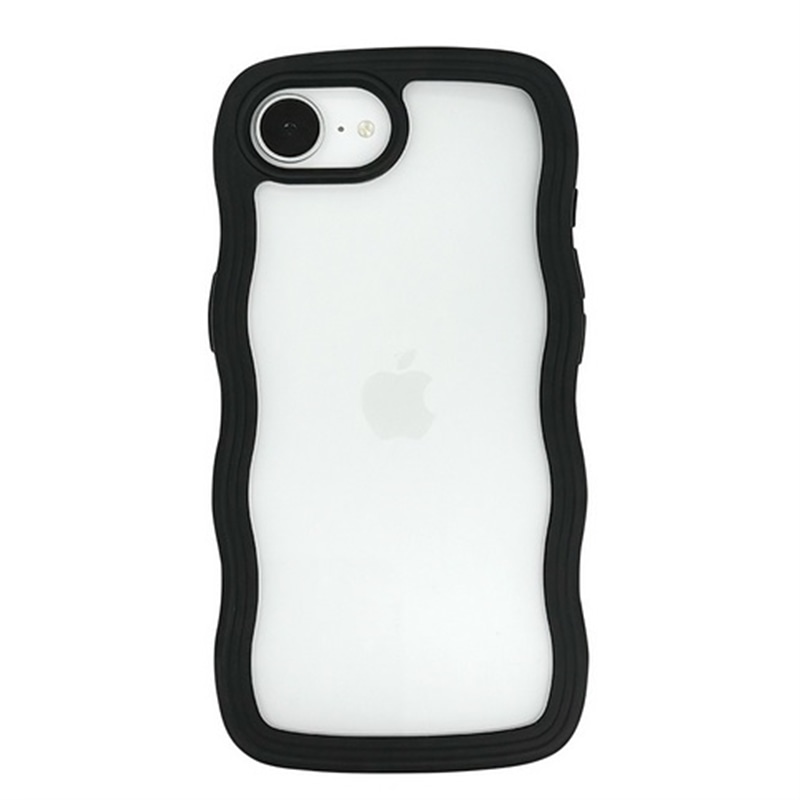 bbbteBA iPhone 16eΉ Wavy Case UNI-CSIP25S-5WCBK