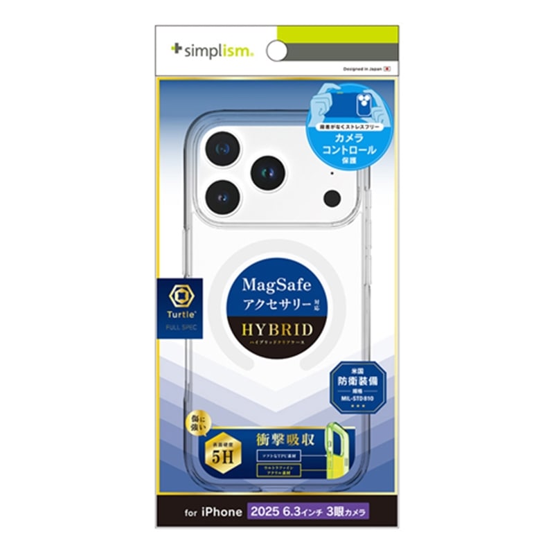 �g���j�e�B&nbsp;iPhone 17 Pro�p�@[Turtle FULLSPEC] �J�����R���g���[����MagSafe�Ή��n�C�u���b�h�P�[�X&nbsp;TR-IP25M3-TTCMS-CLWT
