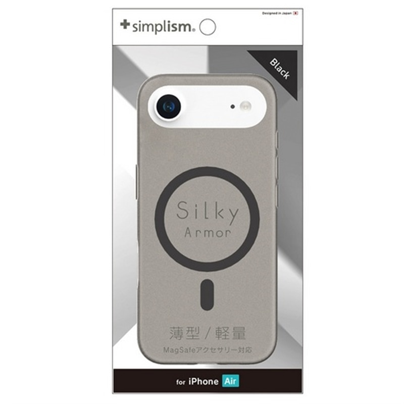 �g���j�e�B&nbsp;iPhone Air�Ή� �V���L�[�^�b�`�P�[�X�iSilky Armor�j&nbsp;TR-IP25L1-SA-CLBK