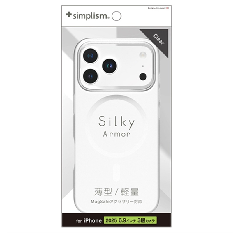 �g���j�e�B&nbsp;iPhone 17 Pro Max�p�@[Silky Armor] MagSafe�Ή� �V���L�[�^�b�`�P�[�X&nbsp;TR-IP25L3-SA-CL