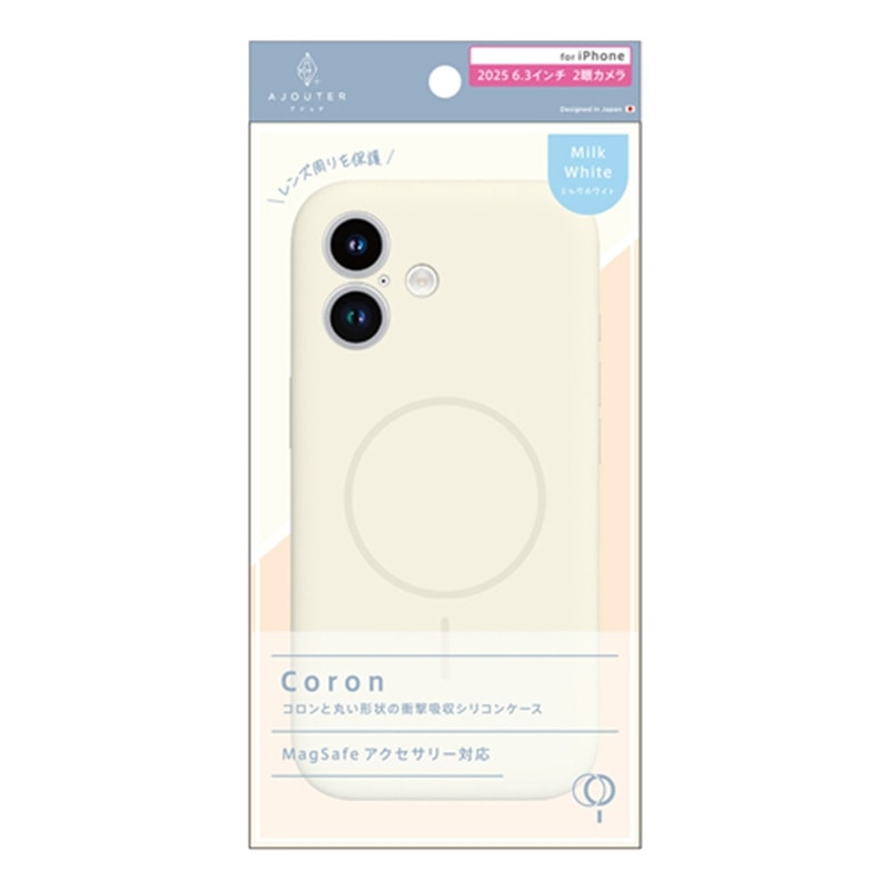 �g���j�e�B&nbsp;iPhone 17�p�@ajouter [Coron] MagSafe�Ή� �������݌v �Ռ��z���V���R���P�[�X&nbsp;AJ-IP25M2-CR-MWT