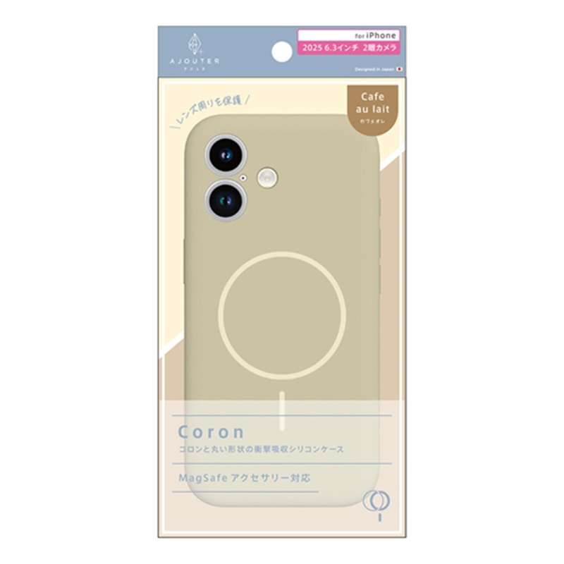 �g���j�e�B&nbsp;iPhone 17�p�@ajouter [Coron] MagSafe�Ή� �������݌v �Ռ��z���V���R���P�[�X&nbsp;AJ-IP25M2-CR-CAO