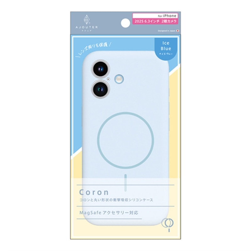 �g���j�e�B&nbsp;iPhone 17�p�@ajouter [Coron] MagSafe�Ή� �������݌v �Ռ��z���V���R���P�[�X&nbsp;AJ-IP25M2-CR-IBL