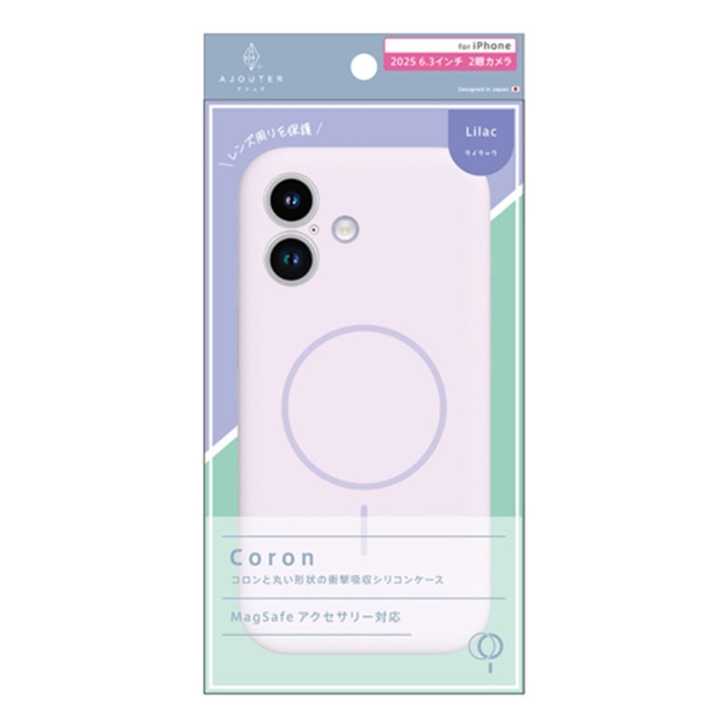 �g���j�e�B&nbsp;iPhone 17�p�@ajouter [Coron] MagSafe�Ή� �������݌v �Ռ��z���V���R���P�[�X&nbsp;AJ-IP25M2-CR-LIL