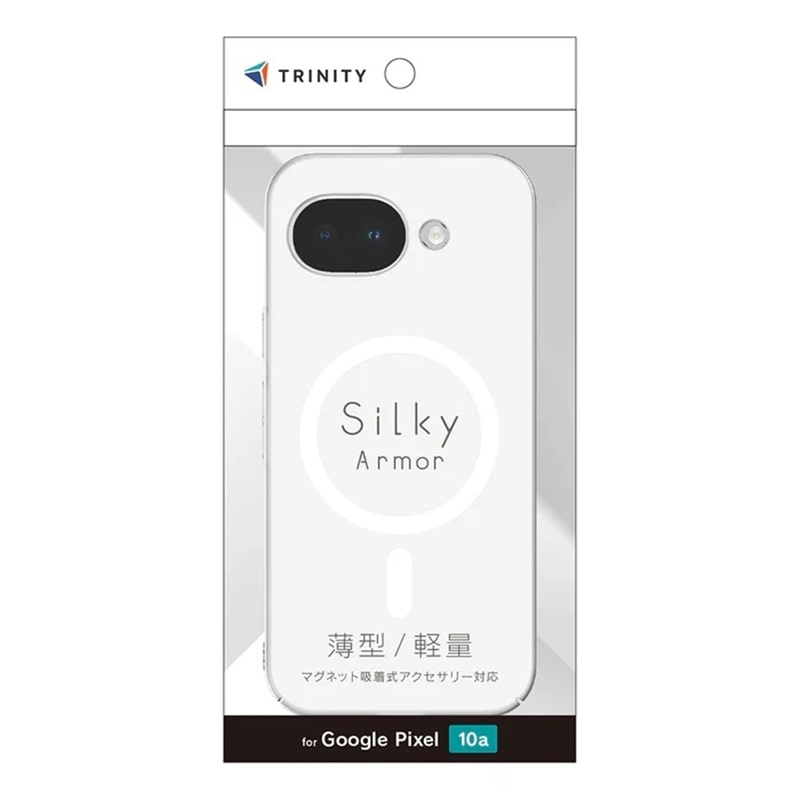 �g���j�e�B&nbsp;Google Pixel 10a�Ή� [Silky Armor] �}�O�l�b�g�z�����A�N�Z�T���[�Ή� �V���L�[�^�b�`�P�[�X&nbsp;TR-PX2610A-SA-CL