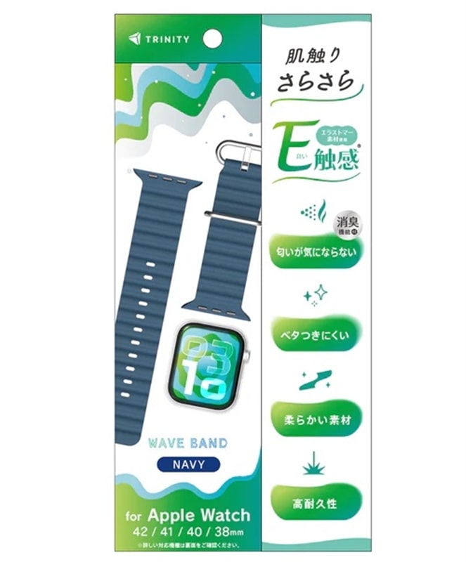 �g���j�e�B&nbsp;Apple Watch 42 / 41 / 40 / 38mm�p �E�F�[�u�o���h&nbsp;TR-AW26S-ABEW-NV