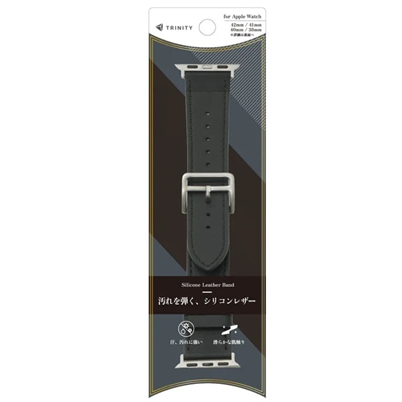 �g���j�e�B&nbsp;Apple Watch 42mm / 41mm / 40mm / 38mm �V���R�����U�[�o���h&nbsp;TR-AW26S-ABL-SIBK