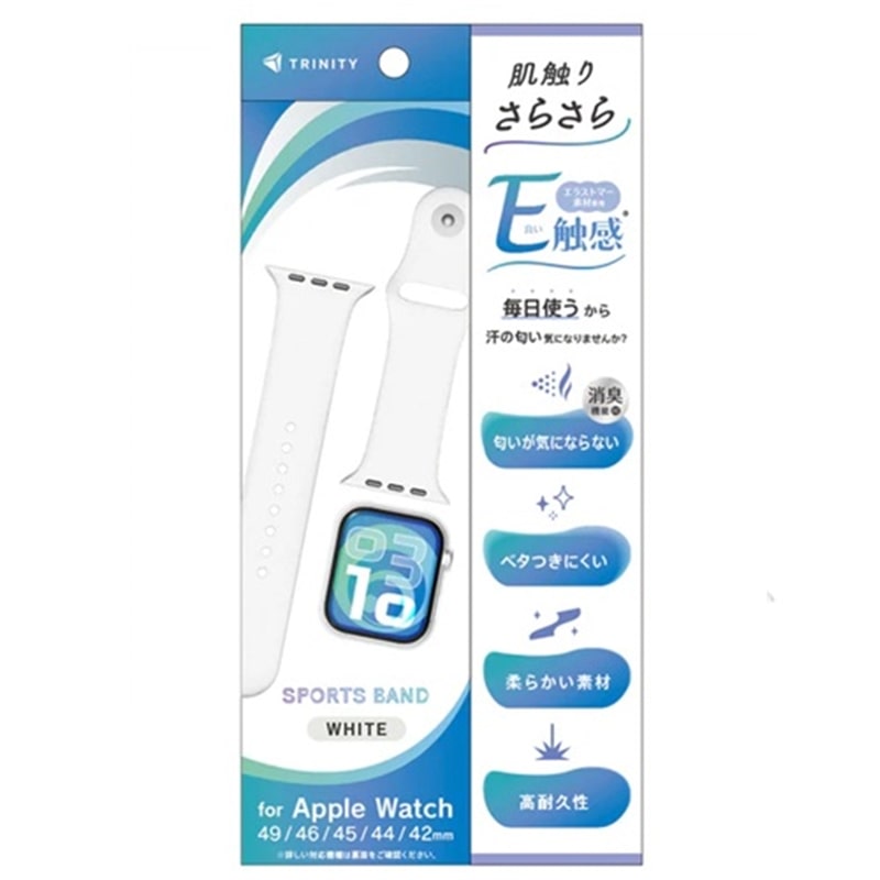 �g���j�e�B&nbsp;Apple Watch 49mm / 46mm / 45mm / 44mm / 42mm �G���X�g�}�[�X�|�[�c�o���h&nbsp;TR-AW26L-ABES-WT