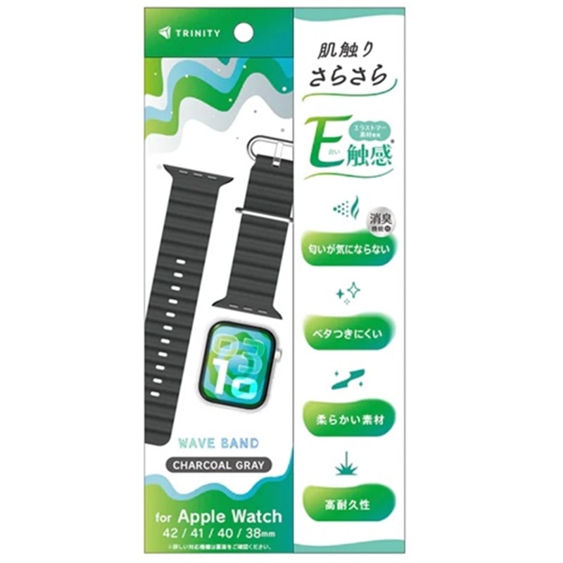 �g���j�e�B&nbsp;Apple Watch 42 / 41 / 40 / 38mm�p �E�F�[�u�o���h&nbsp;TR-AW26S-ABEW-BK