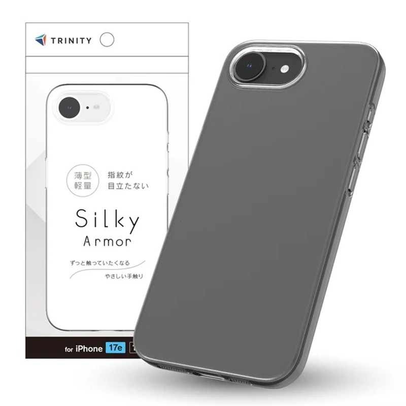 �g���j�e�B&nbsp;iPhone 17e/16e�Ή� [Silky Armor] �V���L�[�^�b�`�P�[�X&nbsp;TR-IP26S-SANM-CL