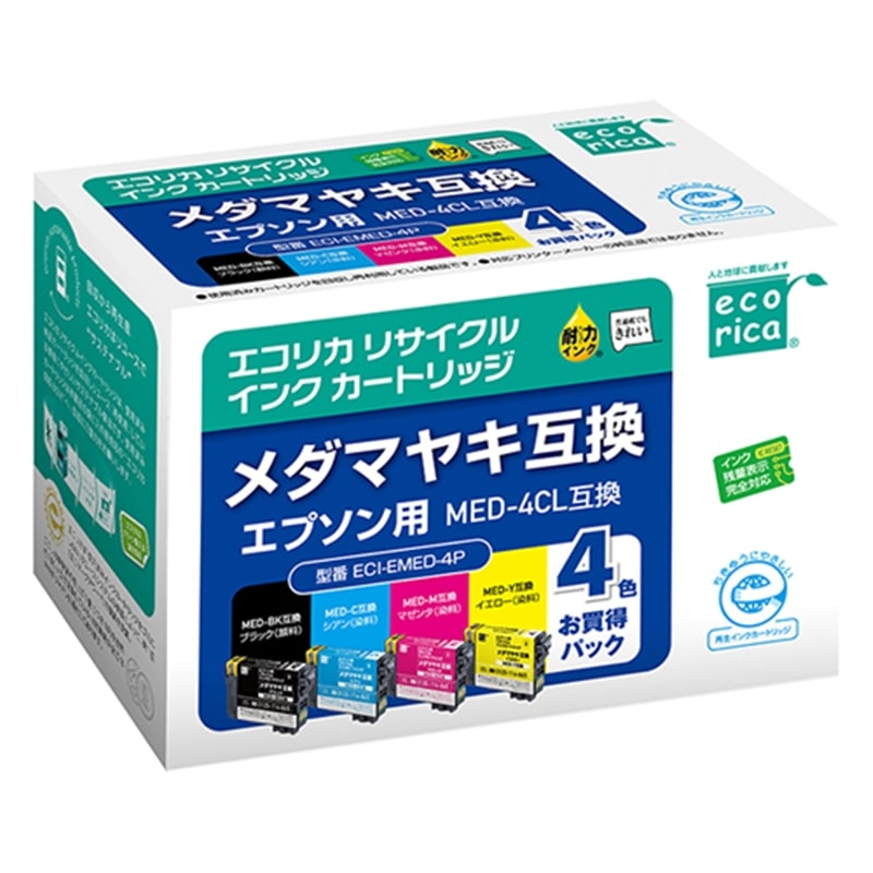 �G�R���J&nbsp;�G�v�\���p MED-4CL �݊��i4�F�p�b�N�j���T�C�N���C���N�J�[�g���b�W&nbsp;ECI-EMED-4P