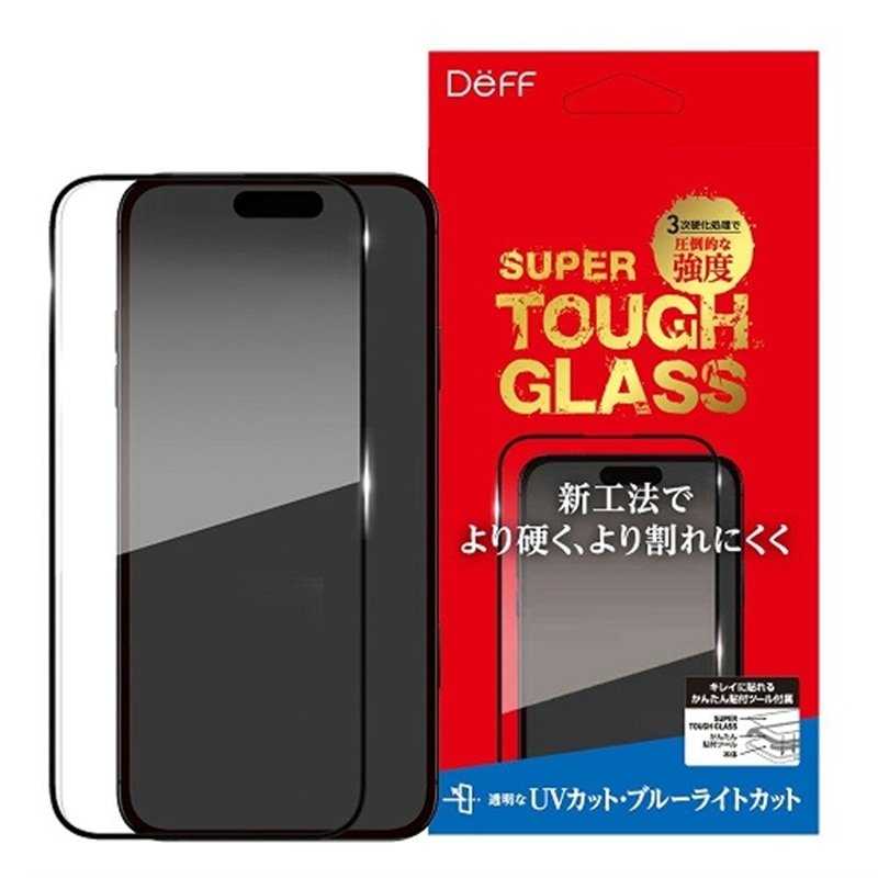Deff iPhone 16p tیKXtB SUPER TOUGH GLASS DG-IP24MU3SF