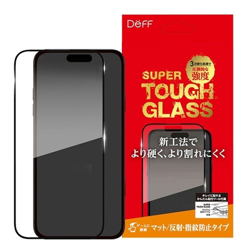 Deff iPhone 16 Prop tیKXtB@SUPER TOUGH GLASS DG-IP24MPM3SF