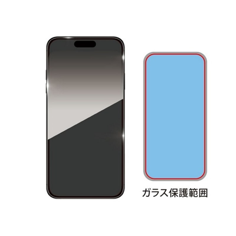 Deff&nbsp;iPhone 17 / iPhone 17Pro�p�@��ʕی�K���X�t�B�����iHigh Grade Glass�jUV�{�u���[���C�g�J�b�g&nbsp;DG-IP25MPU2F
