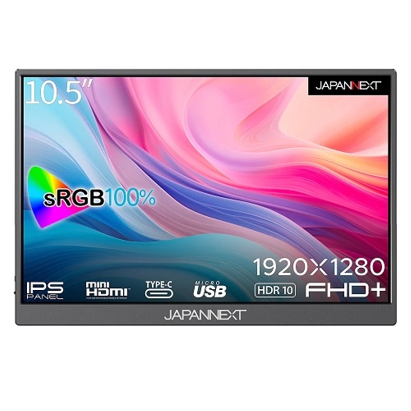 JAPANNEXT�i�W���p���l�N�X�g�j&nbsp;10.5�^���o�C�����j�^�[&nbsp;JN-MD-IPS105FHDPR