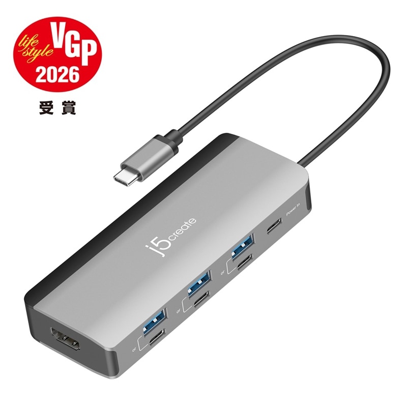 j5 create&nbsp;USB-C �t���L�V�u���|�[�g���ځ@�}���`�n�u&nbsp;JCD362