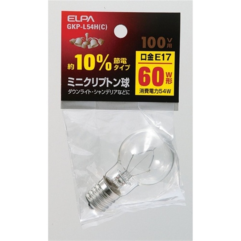 ELPA&nbsp;�~�j�N���v�g���d���@60W E17&nbsp;GKP-L54H(C)
