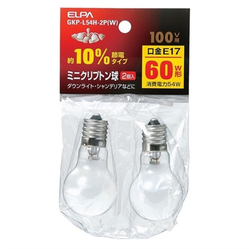 ELPA&nbsp;�~�j�N���v�g���d���@60W E17&nbsp;GKP-L54H-2P(W)