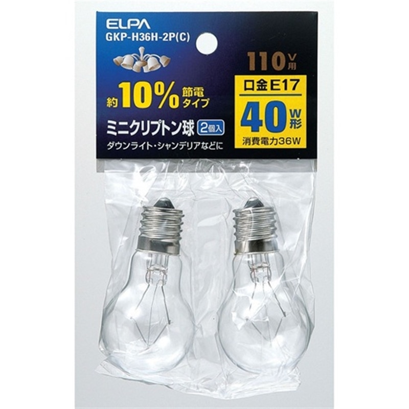 ELPA&nbsp;�~�j�N���v�g���d���@40W E17&nbsp;GKP-H36H-2P(C)