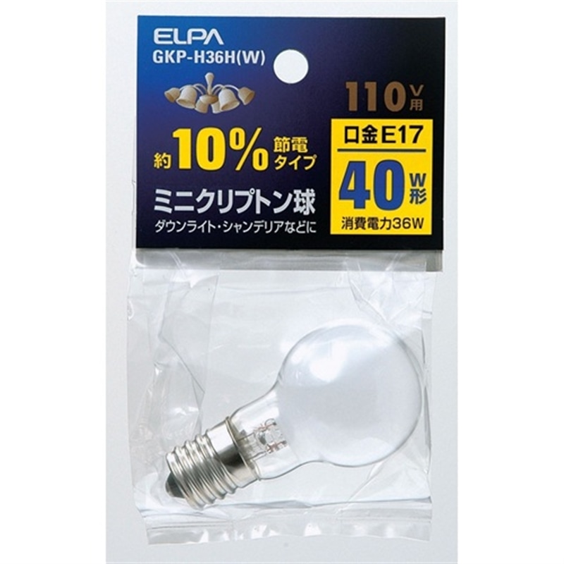 ELPA&nbsp;�~�j�N���v�g���d���@40W E17&nbsp;GKP-H36H(W)