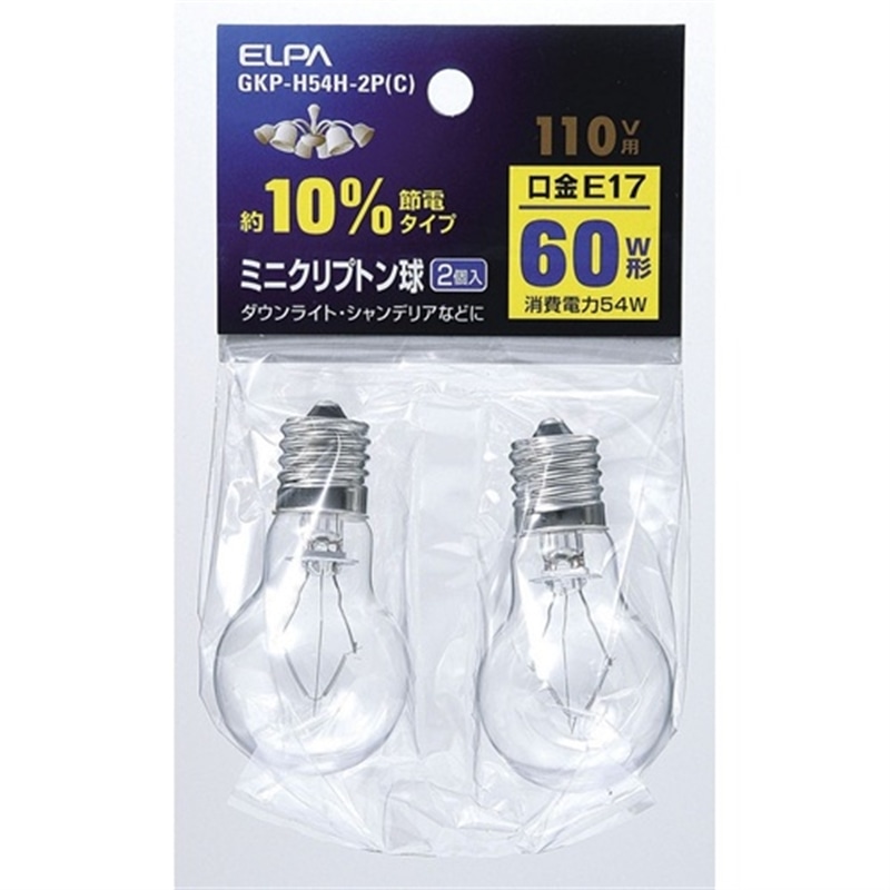 ELPA&nbsp;�~�j�N���v�g���d���@60W E17&nbsp;GKP-H54H-2P(C)