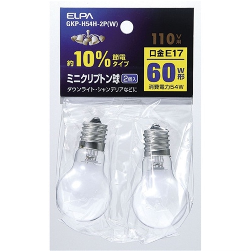 ELPA&nbsp;�~�j�N���v�g���d���@60W E17&nbsp;GKP-H54H-2P(W)