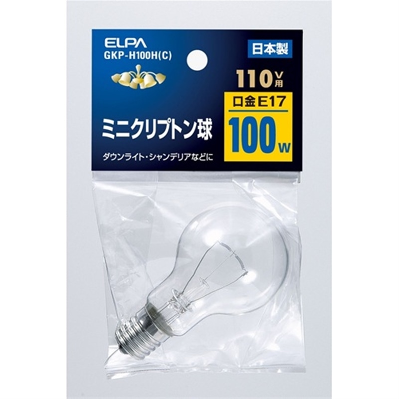 ELPA&nbsp;�~�j�N���v�g���d���@�����FE17�@100W�`&nbsp;GKP-H100H(C)