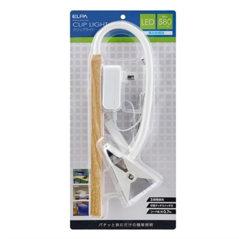 ELPA&nbsp;LED�N���b�v���C�g �X�e�B�b�N�^�C�v�i�N���b�v���C�g�j&nbsp;SPOT-LL301N(WD)