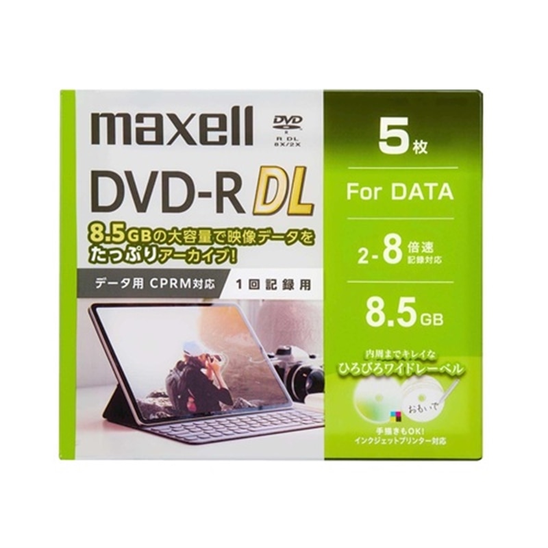 maxell�i�}�N�Z���j&nbsp;�f�[�^�pDVD-R DL�i2�`8�{�� CPRM�Ή��j&nbsp;DRD85WPG.5S