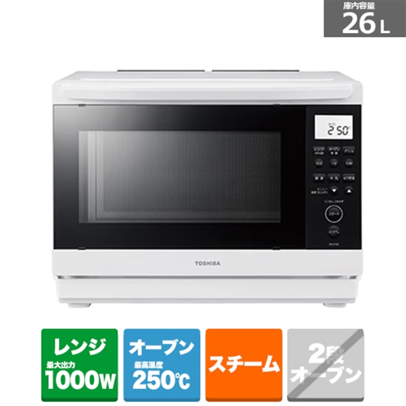 ���ŁiTOSHIBA�j&nbsp;�p�M���X�`�[���I�[�u�������W�@�Ηq�h�[��&nbsp;ER-D70C(W)