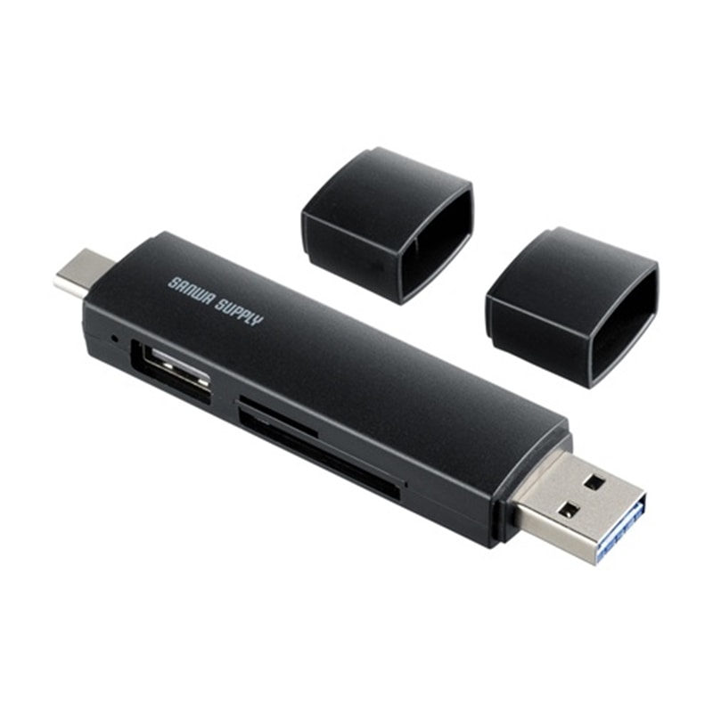�T�����T�v���C&nbsp;USB Type-C �� USB-A���Ή��J�[�h���[�_�[&nbsp;ADR-5TCMSD5BK