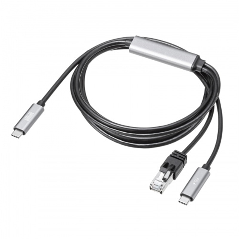 TTvC }[dΉ USB Type-C LANϊP[uiGigabitΉEPD100WE2mj KB-SL6CLANPD2BK
