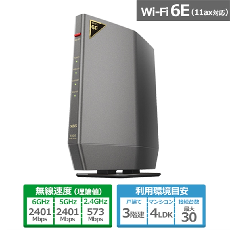 obt@[iBuffaloj WSR-5400XE6V[YWi-Fi[^[ WSR-5400XE6