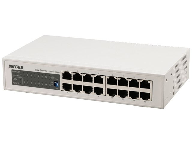 �o�b�t�@���[�iBuffalo�j&nbsp;Giga�Ή��X�C�b�`���O�n�u ����⟑�/�d���������f��&nbsp;LSW5-GT-16NSR