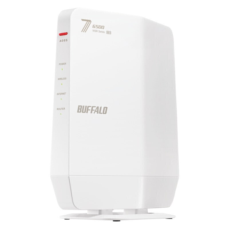 obt@[iBuffaloj Wi-Fi 7(11be)ΉfAohWi-Fi[^[ 5764+688Mbps AirStation WSR6500BE6P-WH