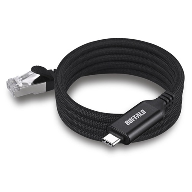 �o�b�t�@���[�iBuffalo�j&nbsp;USB Type-C to LAN�ϊ��P�[�u��&nbsp;LUAMC-U3CG10BK